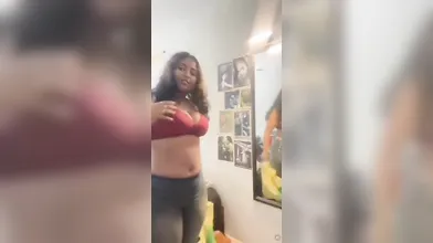Gouthami reddy manthena removing yellow dress & Red bra showing nude milky boobs in bedroom video xxx viral ???