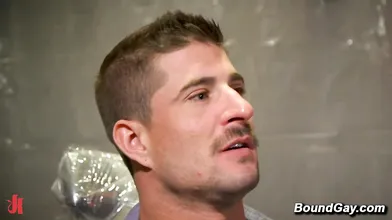 Sean Maygers Bound And Edged By Sebastian Keys And Brodie Ramirez Until He Cums