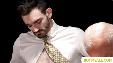 Rich spoiled brat fucked by three big cock