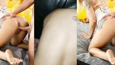 Damn dog, my slut wife gets fucked even her pussy really feels good part6