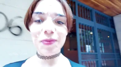Blowjob and cumwalk