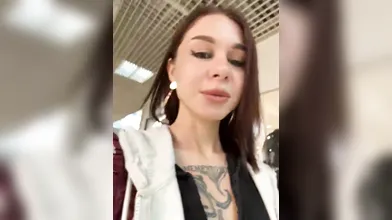 Stunning Tattooed Woman Flirts and Poses in Store and Restroom