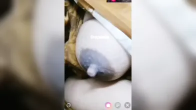 Gouthami reddy manthena Hot in saree removing blouse showing nude milky Big boobs and nipples in video call ???