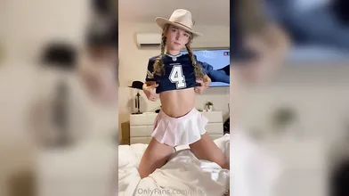 Cowboys Fan Petite Pigtail Slut Fucked