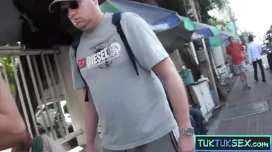 Street pick up of cute Thai MILF whore who went home with me