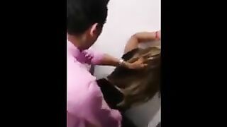 Arab Fucks White Teen In Toilet