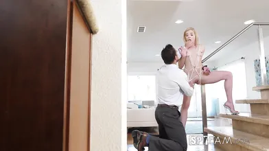 Stepdad Punishes Cheating Stepdaughter