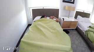 Caught! Horny Step-Sister Slides Into Step-Brother’s Bed