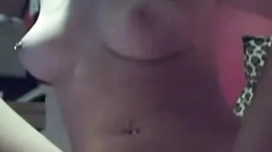 Naked girl on webcam showing her beautiful tits