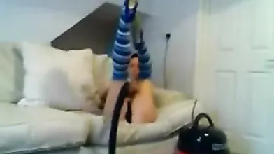 WTF!!  My Shy GF Masturbates With Our Vacuum Cleaner - Amateur Porn Video Leaked