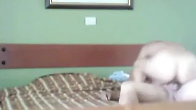 Cellphone private video of amateur couple fucking at bed