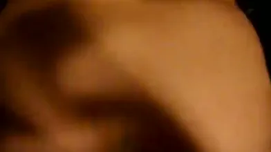 Blonde girlfriend giving a blowjob