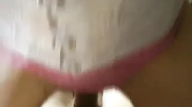 She makes me cum on her perky tits