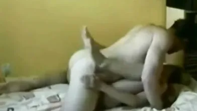 Home alone couple fucking very hard at bed