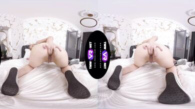 Hot blonde plays hot games