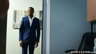 Office-Hubby Bangs Brett Rossi
