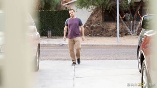 BRAZZERS Abella Danger Shows off Pussy to the Street