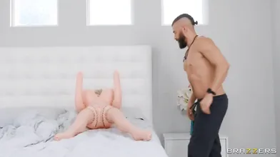 BRAZZERS Tiny Teen Kenzie won't take no for Morning Sex
