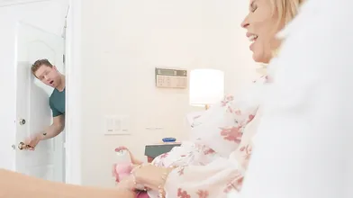Mature Blonde Stepma Erica Fucks Overeager stepson!