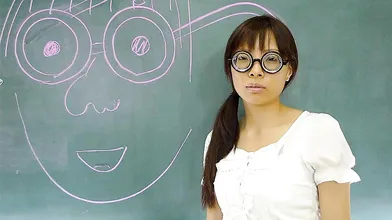 Satsuki Kirioka gets three cocks in pussy