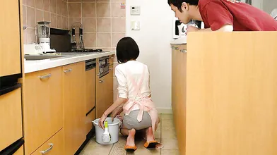 Slim cleaning lady likes a good fuck session