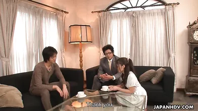 Aoi Miyama gets rammed by two nasty neighbors