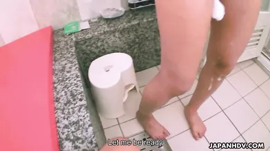 Hot Japanese brunette gets drilled so hard
