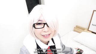 Kyoko Mikami with her huge tits is back for more hot sexy fun in her costume