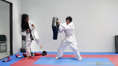 Karate Kutie Kira Noir Smashes Ricky in every which way