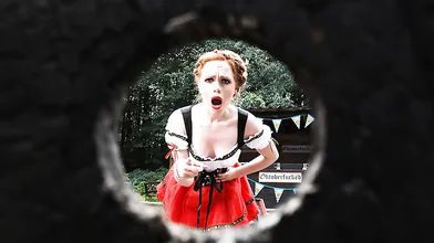 Hot readhead Ella Hughes takes a huge cock from Danny D