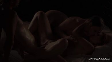 Slow and Sensual FFM lovemaking by Candlelight