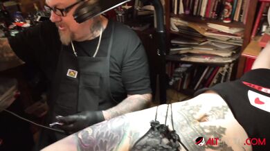 Model Marie Bossette Getting More Ink