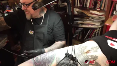 Model Marie Bossette Getting More Ink