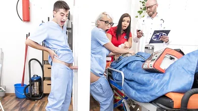 Brazzers: The sexy Nurse Angel Wicky Gets A Glory Hole Ass Fuck On PornHD