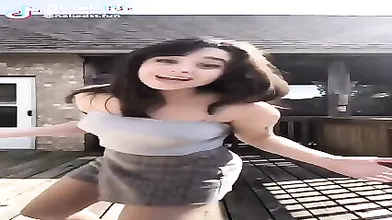 TikTok Girl With Big Tits, â€œclothes-nakedâ€ Part2