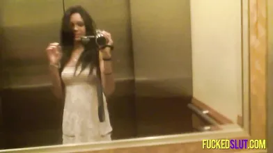 Joyful Girlfriends Elevator Tiktok Tease