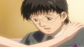 Horny Girls Blow Shy Teacher - Hentai Uncensored