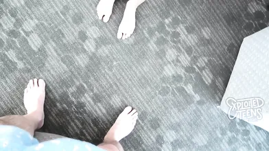 Hot Casting With 18 YO Brunette