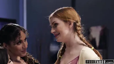PURE TABOO Eliza Ibarra & Maya Kendrick Fuck Their Professor To Stay Out Of Trouble