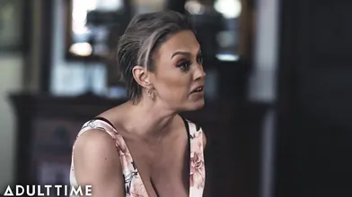 ADULT TIME - Dee Williams Insists On Sharing Her Pussy With Her Stepson For A Threesome
