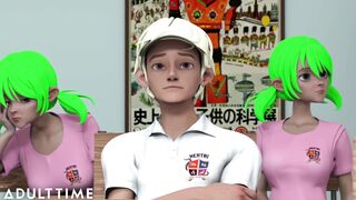 ADULT TIME - Hentai Sex University Prodigy Dominates Principal's Pussy For His Midterm Exam