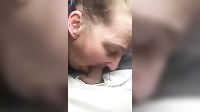 Granny Bj Swallow In Car