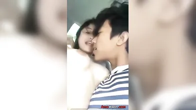 Cute Indonesian Girl With Big Tits Sucks On Dick In The Car