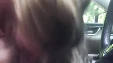 Wild Chick Sucking A Cock In The Car Like Crazy