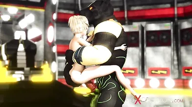 Sci-fi pyramid. Anubis fucks hard a sexy woman