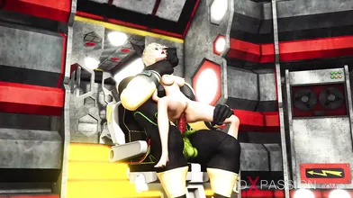 Alien sex! A hot super blonde gets fucked by Anubis on the exoplanet