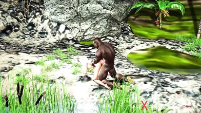 Savage plays with a sexy college girl outdoor