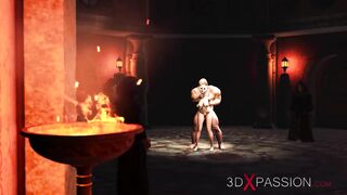 A hot 18 year old сollege hottie gets fucked by a monk in a medieval castle