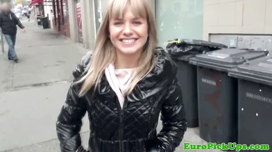 Gorgeous Euro gets a facial after some pool