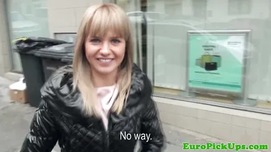Gorgeous Euro gets a facial after some pool